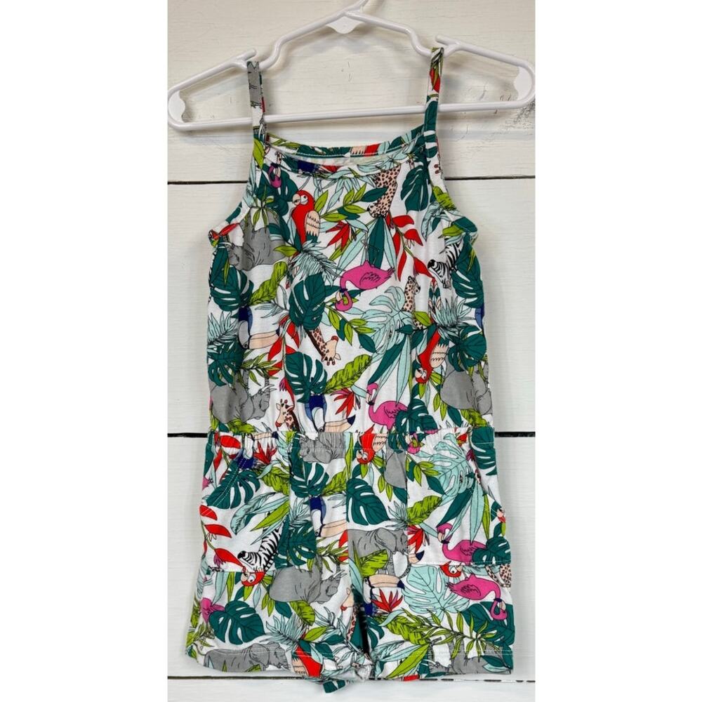 Wonder Nation White Multicolor Romper Girl's 3t